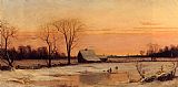 Alfred Thompson Bricher Winter Landscape painting
